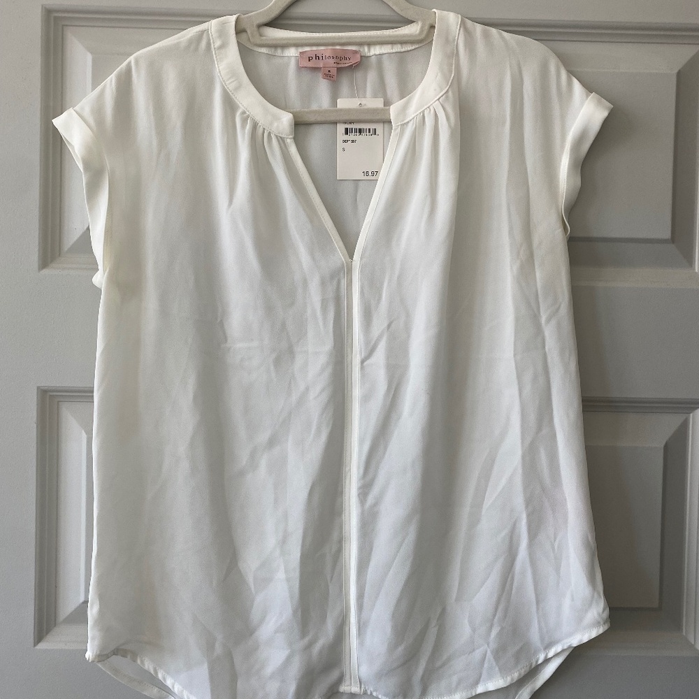 NWT Philosophy White Blouse